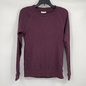 Tna Aritzia Maroon Thermal Long Sleeve Top Size XXS